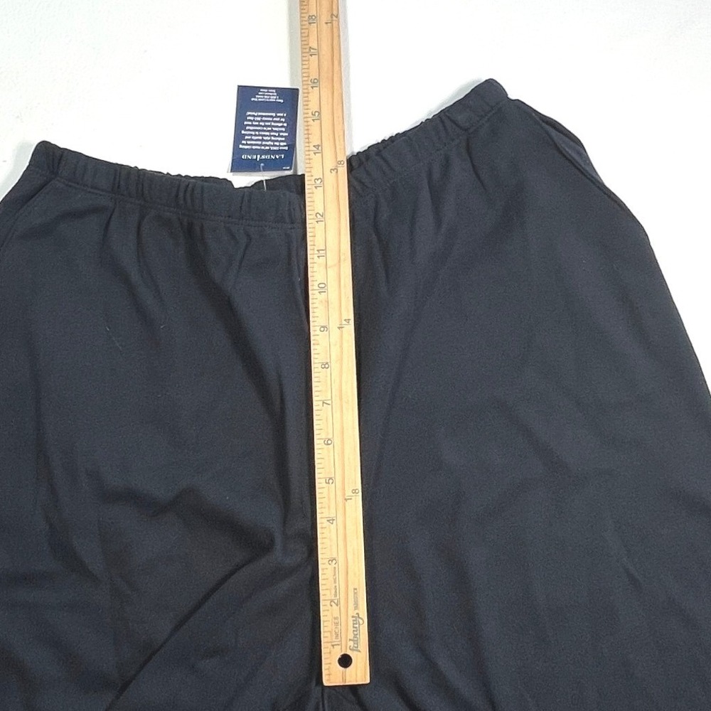 Lands End Knit Pants Womens L 14-16 Navy Blue Loungewear Casual Versatile Soft - Picture 8 of 13